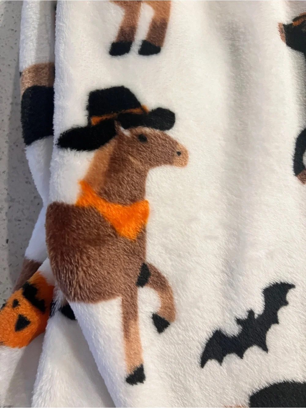 Adorable Horses, Halloween Oversized Horse Throw - 60x70